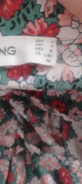 Vestido Mango flores midi