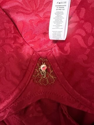 Leilieve by Manicardi Reggiseno + Slip TG 4 Rosso