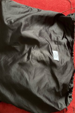 Prada zaino in pelle, nuovo, scuro con tasche