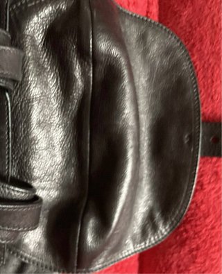 Prada zaino in pelle, nuovo, scuro con tasche