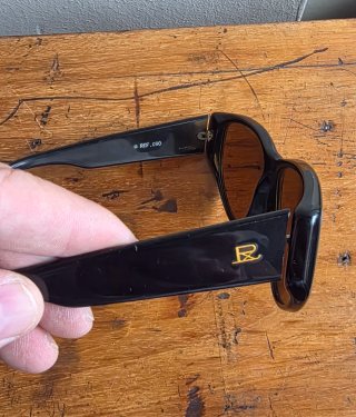 Gafas de sol Vuarnet Vintage Negras Marrones
