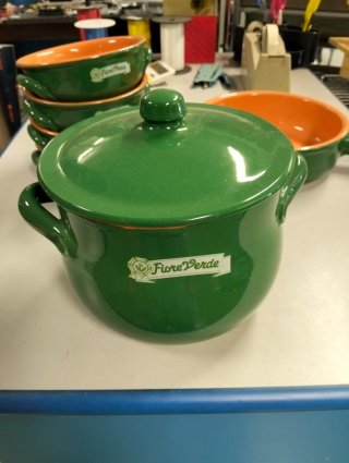 Set 4 Ciotole Fiore Verde