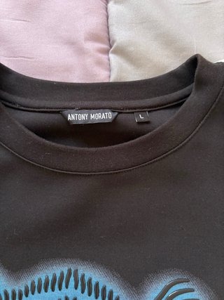 Sudadera Antony Morato Negra y Azul Tigre
