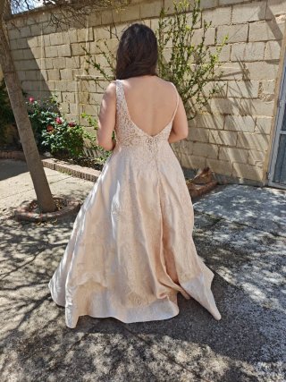 Vestido de boda- fiesta champán