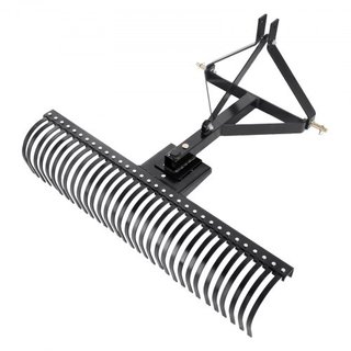 Desmalezadora Remolcada 60"/152.4 cm Rastra de Césped de 3 Puntos con Accesorios