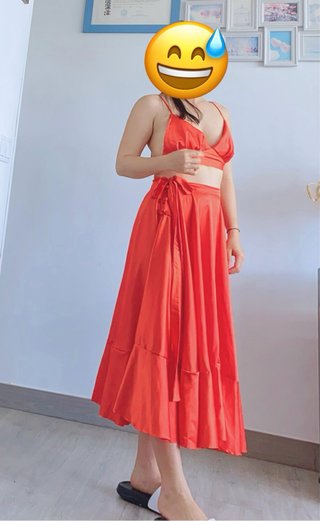 Vestido rojo de fiesta