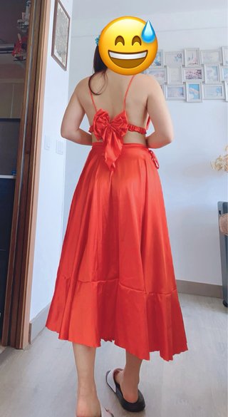 Vestido rojo de fiesta