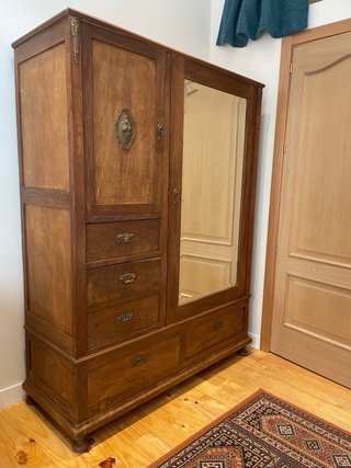 Gran armario vintage madera maciza