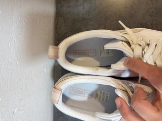 Zapatillas Puma plataforma blancas y rosas