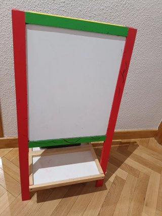 Pizarra Infantil Madera Doble Cara