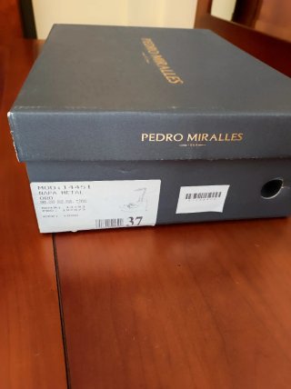 Sandalias Pedro Miralles Talla 37 Doradas