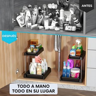 2 Organizadores Bajo Fregadero