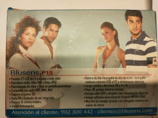 Reproductor Blusens P15 MP3, Vídeo, Fotos