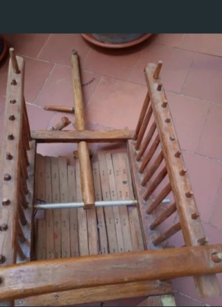 CARRITO HECHO A MANO CARRUAJE MINIATURA ANTIGUO