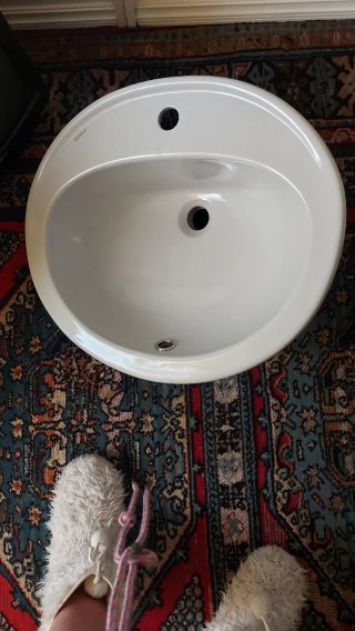 Lavabo ovalado de encastrar Valadares original