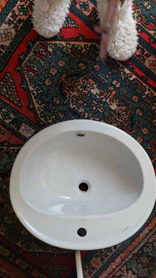 Lavabo ovalado de encastrar Valadares original