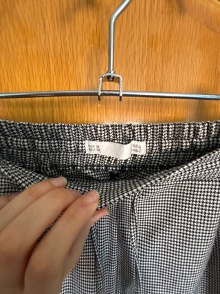 Pantalón de vestir cuadros mujer