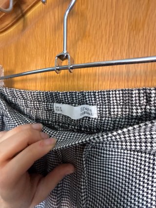 Pantalón de vestir cuadros mujer
