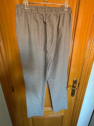 Pantalón de vestir cuadros mujer
