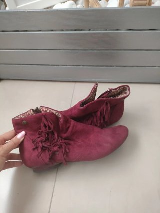 Botines Mustang Rojo Talla 36