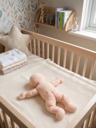 Mini bebé de piel de muñeca. 15 cm