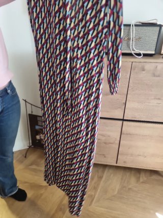 Vestido Zara Camisero Estampado Talla M