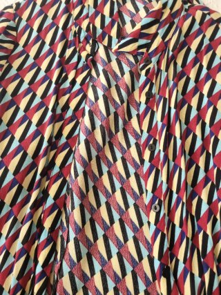 Vestido Zara Camisero Estampado Talla M