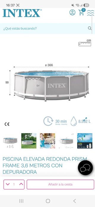 Estructura piscina hierro