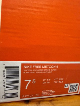 Nike Free Metcon 6 Talla 40.5