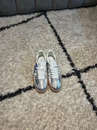 Adidas Samba Plateadas Talla 37