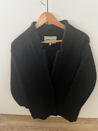 Abrigo Bimba y Lola Lana Negro Talla M