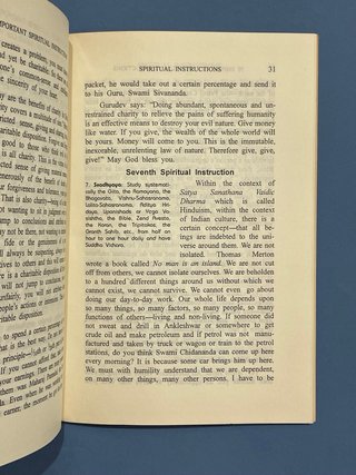 Twenty important spiritual instructions