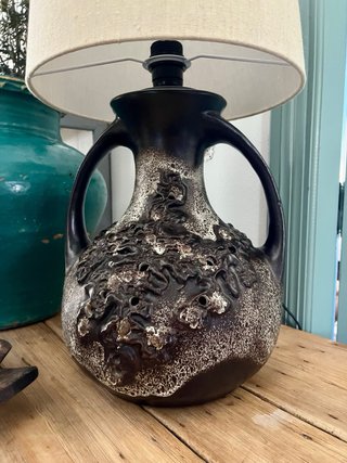 Lampada in ceramica tedesca vintage