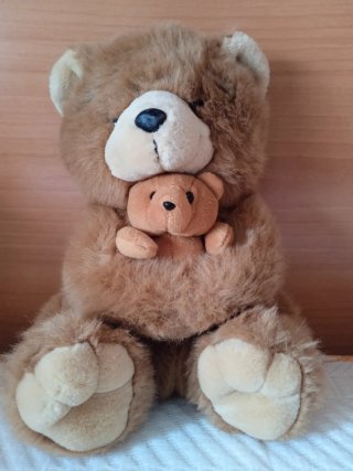 Peluche Oso Grande con Bebé
