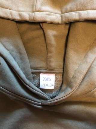 Sudadera Zara Verde Oliva Hombre
