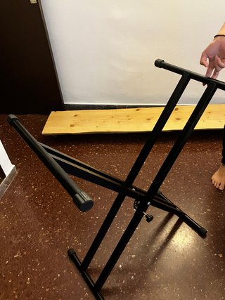 Atril para teclado negro