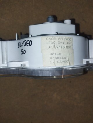Cuadro relojes Peugeot Elyseo 50 - Cuadro de reloj