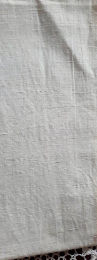 Lenzuolo matrimoniale antico in lino
