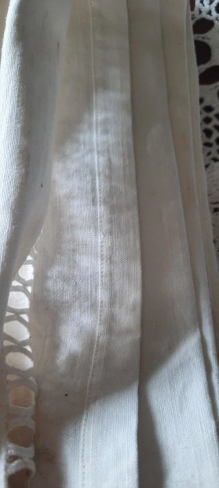 Lenzuolo matrimoniale antico in lino