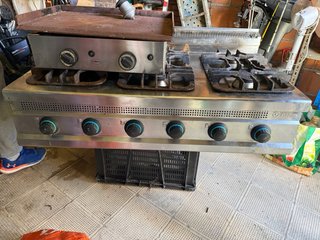 Cocina Industrial Gas 6 Fuegos Belinox