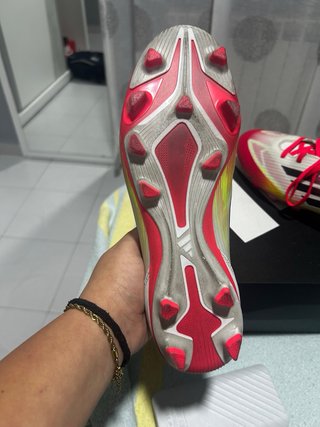 Zapatillas Fútbol Adidas Blancas Rojas