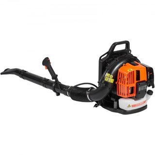 Soplador de Hojas de Mochila, Soplador de Hojas de Gas de 63CC y 2 Tiempos con Tanque de Combustible de 1.89L, Volumen de Aire de 1110CFM y Velocidad de 220MPH, Ideal para Cuidado del Césped, Limp...