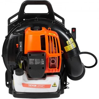 Soplador de Hojas de Mochila, Soplador de Hojas de Gas de 63CC y 2 Tiempos con Tanque de Combustible de 1.89L, Volumen de Aire de 1110CFM y Velocidad de 220MPH, Ideal para Cuidado del Césped, Limp...