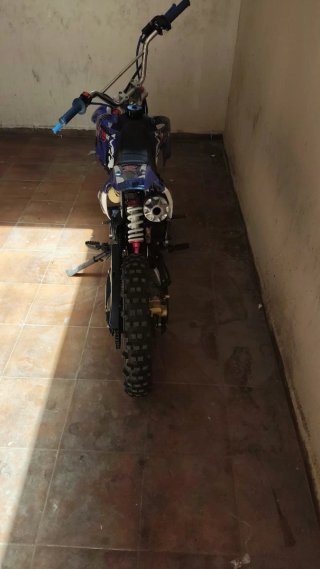 Pit Bike Cross 125cc Azul y Negra