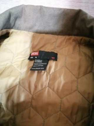 Casaco Diesel M Verde Oliva e Azul