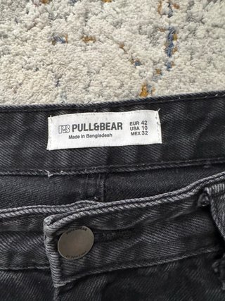 Pull&Bear Vaqueros Negros Rectos