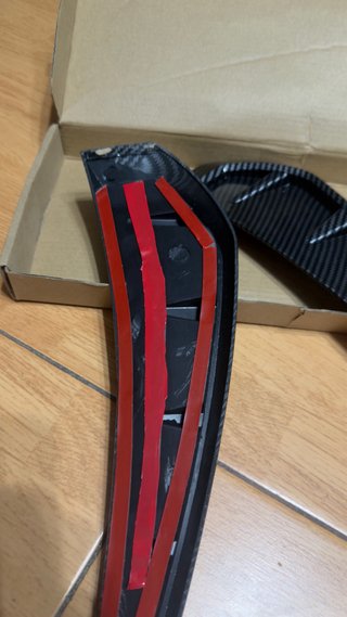 Aletas Fibra de Carbono Coche