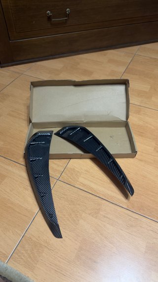 Aletas Fibra de Carbono Coche