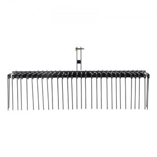 Rastrillo de Paisajismo Remolcado 72"/183 cm Rastrillo Desmalezador de Césped con 32 Púas de Acero