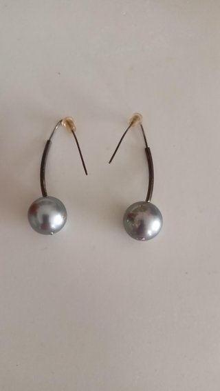 Pendientes Cherry Plateados
